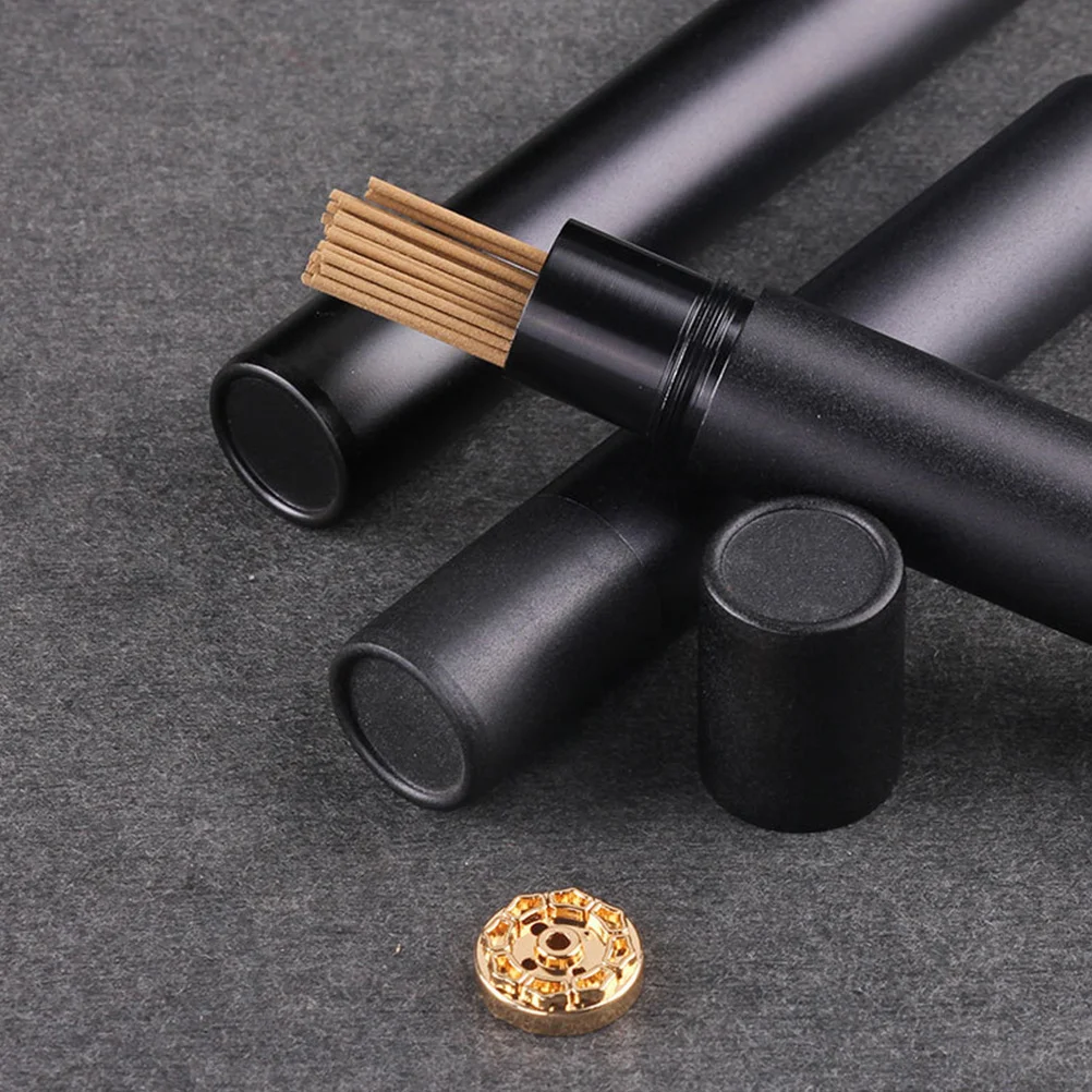 

Aluminum Alloy Tube Holder Lightweight Storage Container For Sticks Decorative Home Temple Use Fragrance Stick Holder Aroma