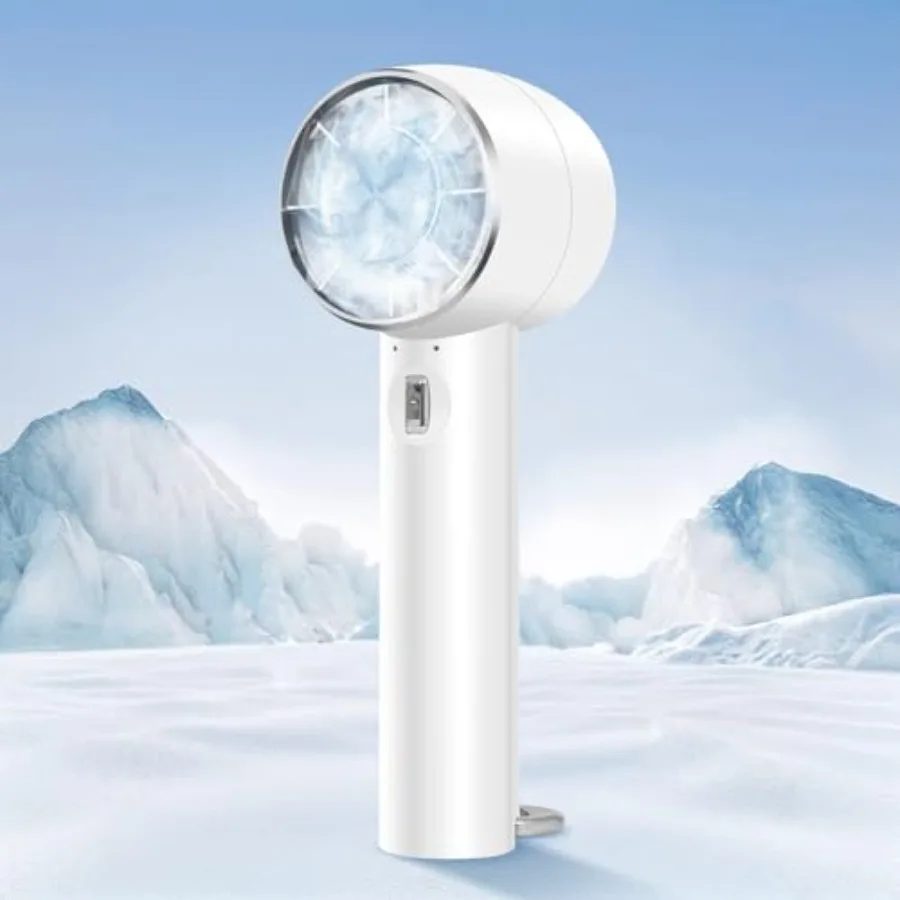 

Handheld Portable Turbo Fan with Cold Compress, High-Speed 2 in 1 Hand Held and Desk Fan, 4200mAh Battery Rechargeable Mini Per