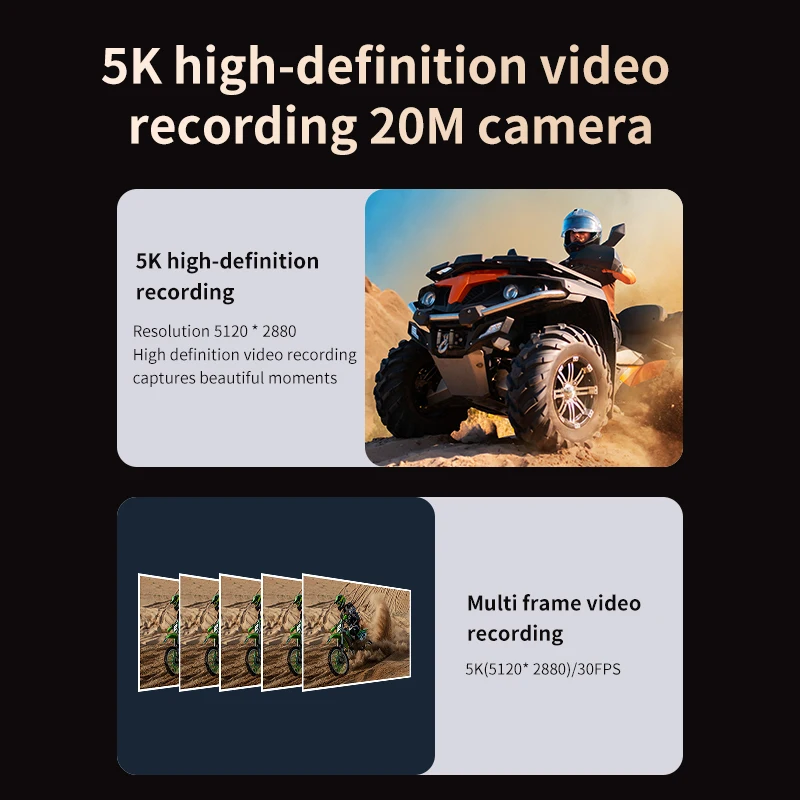 Camera 4K Action Camera Waterproof  WiFi Touch Screen Outdoor Actions Camera Sports Helmet - Image 2