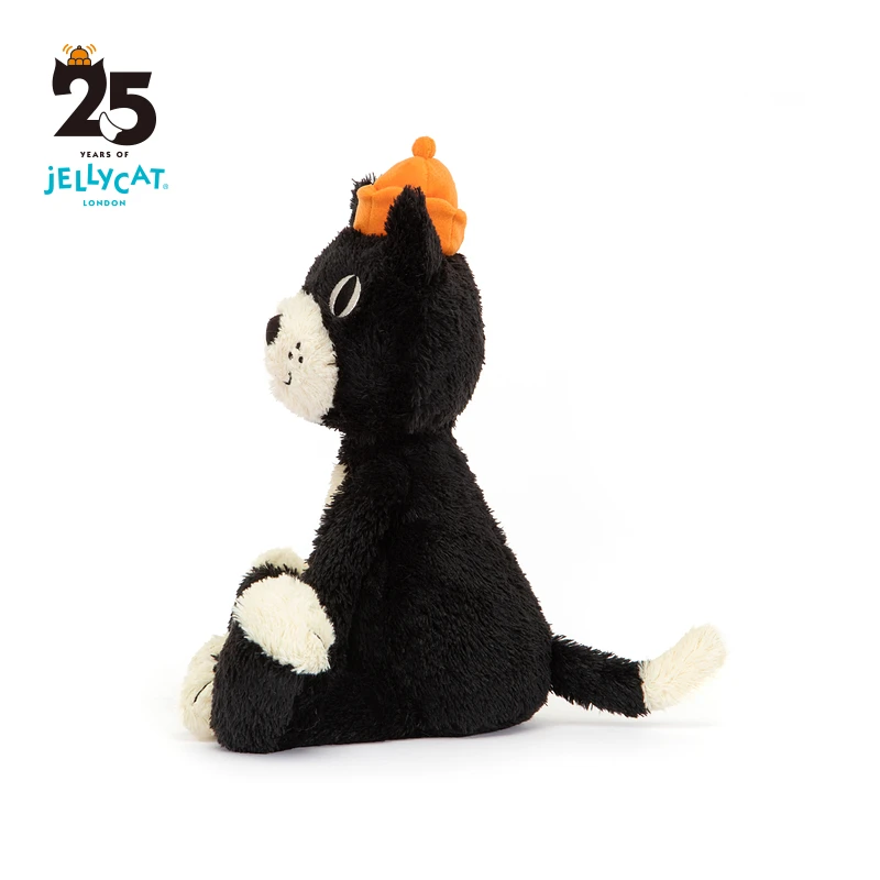 Jellycat Jack Cat плюшевая черно-белая мягкая игрушка 2024 смокинг Heritage Original 14