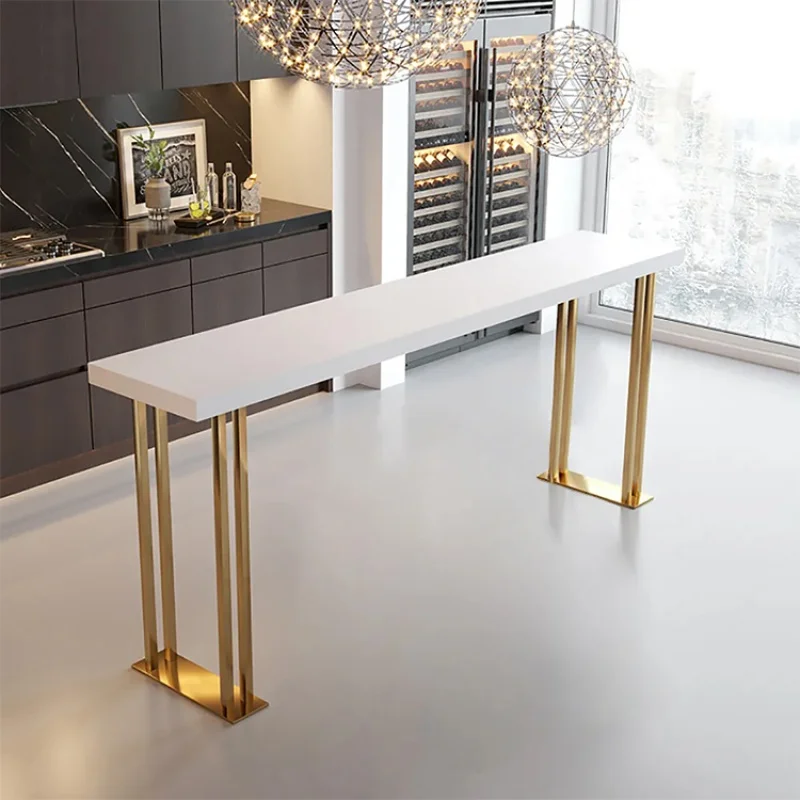 Custom, Luxury Design Tall Bar Stools Living Room Solid Wood High Counter Bar Table