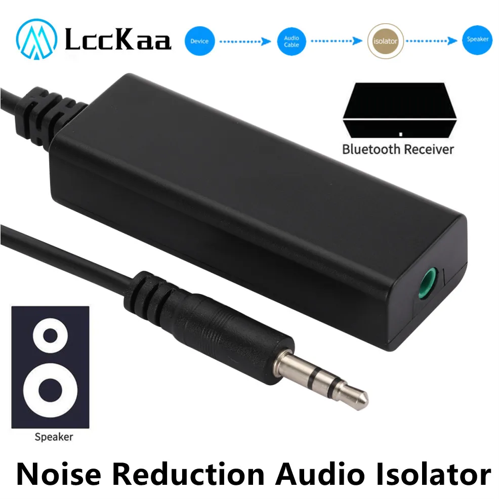 Noise Reduction Audio Isolator 3.5mm Aux Audio Noise Filter Ground Loop Noise Eliminate For Car Stereo Audio System Home Stereo