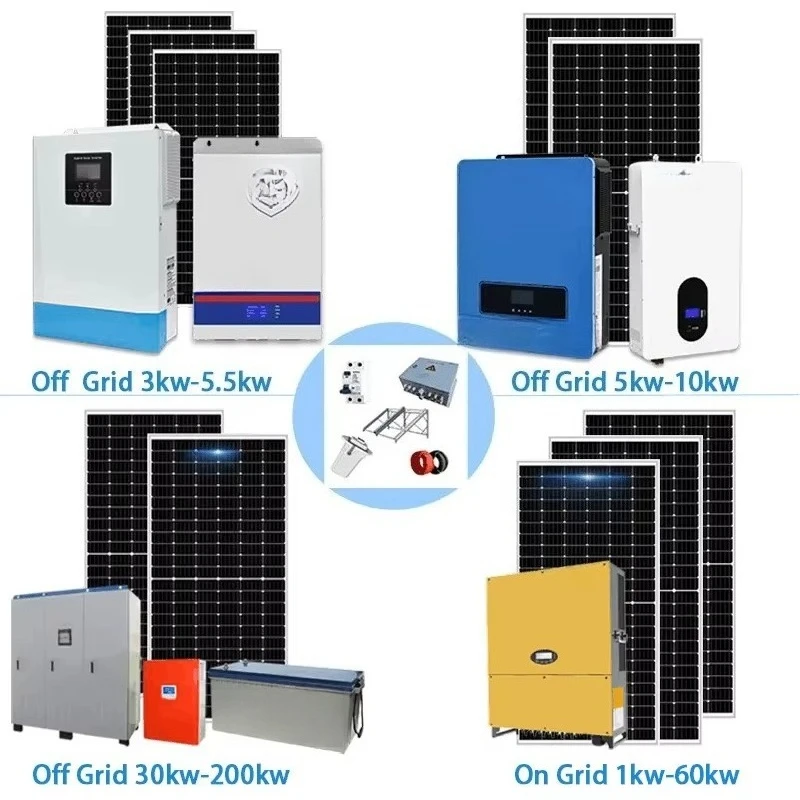 15Kw 20Kw Complete Hybrid Solar System Kit for Home, 5Kw 50Kw 100Kw Solar Power System with Battery Storage