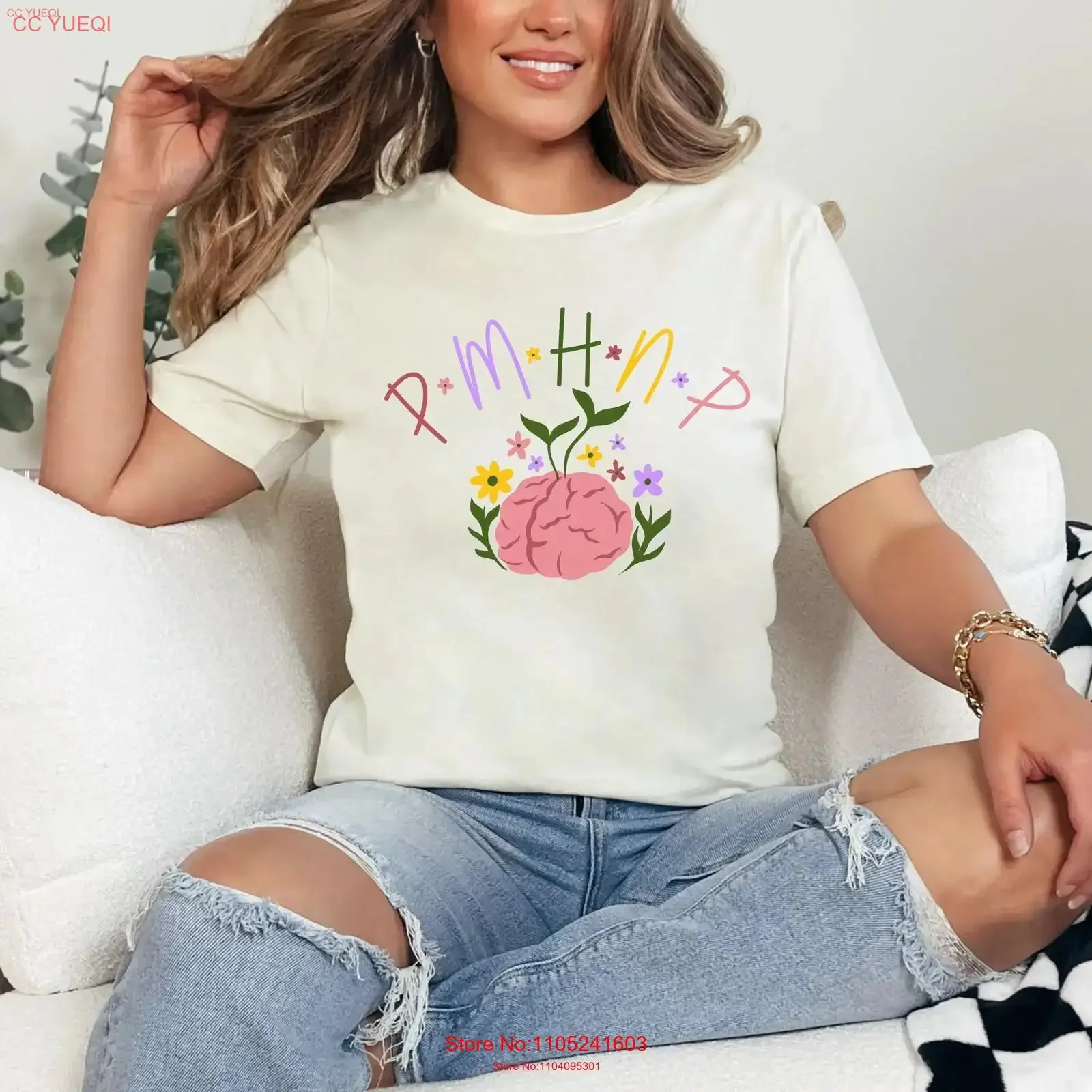 PMHNP Psych Nurse T Shirt Psychiatric Practitioner Mental Health Apparel Women in Medicine Cute Preceptor vintage Washed Unisex