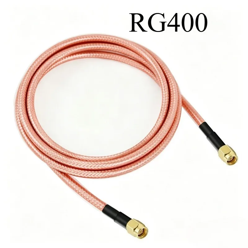 RG400 SMA to SMA Right Angle Cable SMA Male to Male RG400 Double Shielded Coaxial Jumper 50 Ohm DC-6GHz