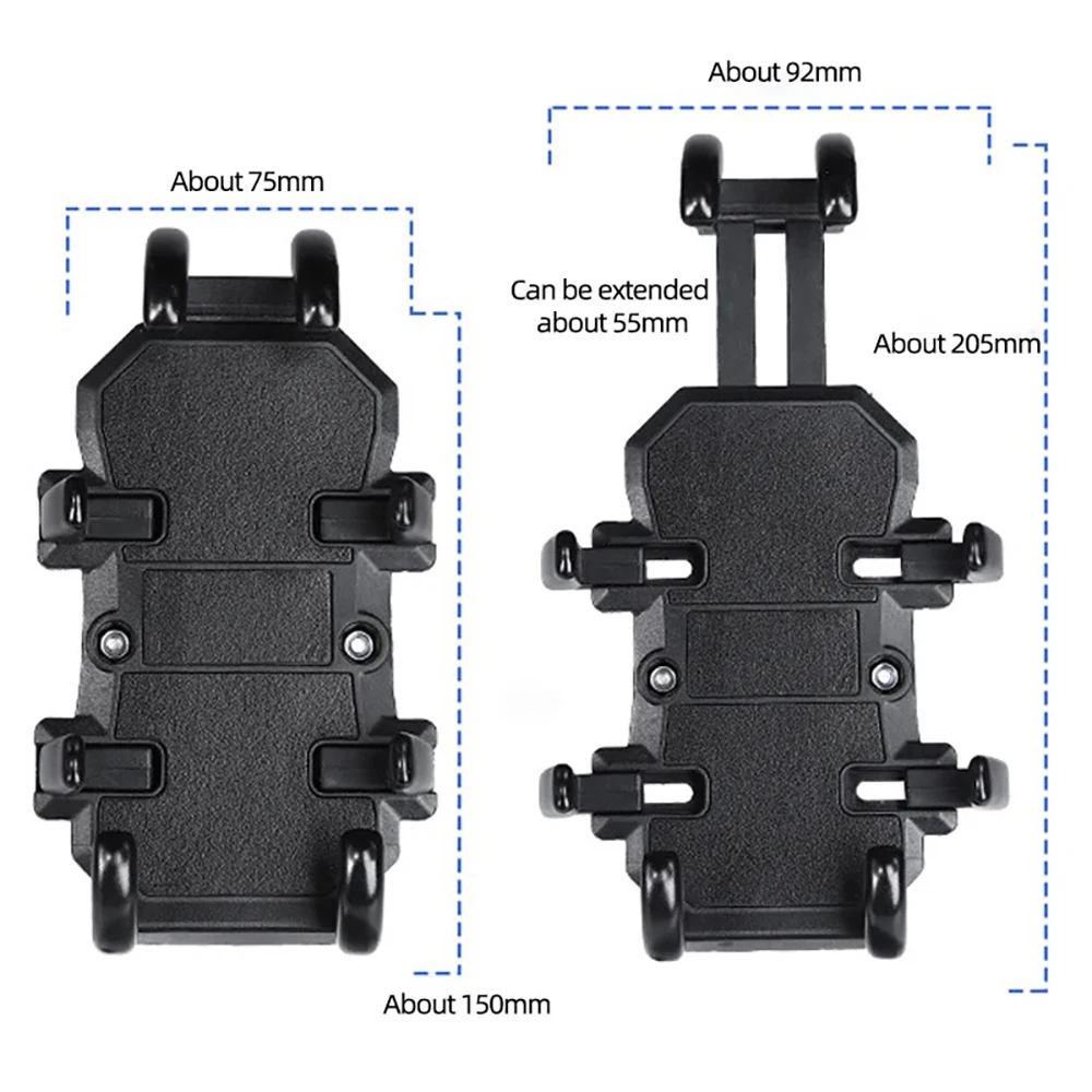 Suporte do telefone para guiador de moto, suporte do telefone, suporte de montagem, amortecedor, liga de alumínio, motocicleta, GPS, bicicleta elétrica