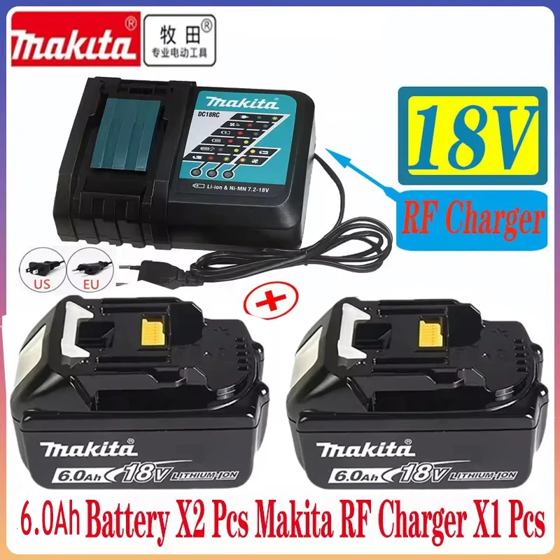 Original Makita Chave de fenda Bateria e carregador, Baterias de substituição, 18V, BL1860, BL1850B, BL1850, BL1840, BL1830