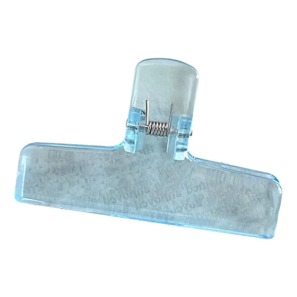 Clipe de Cauda Longa Transparente para Aprendizagem Papelaria, Material Cultural e Educacional, Design de Acabamento, 1 5Pcs