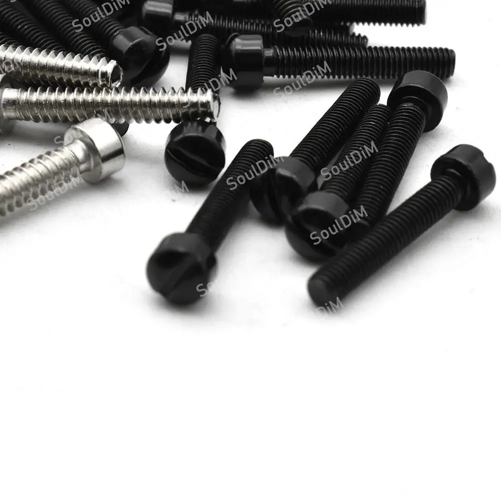 100 pcs/lots Electric Guitar Humbucker Pickup Polepiece Pole Screws Guitar Pickup Magnet Screw Rods 18mm Length 3mm Diameter