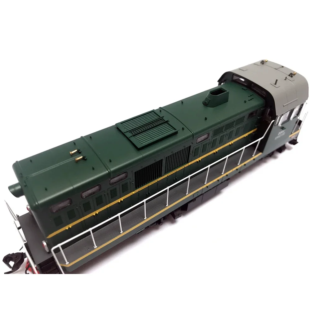 Modelo de trem 1/87 HO DFH5 Dongfanghong 5 tipo transmissão hidráulica locomotiva diesel carro ferroviário brinquedo presente