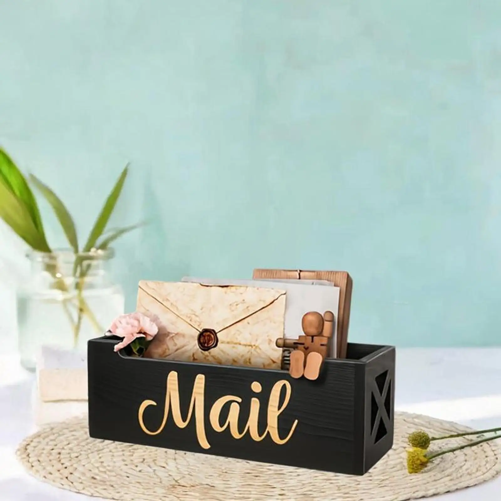 Органайзер для почты, многофункциональные канцелярские товары, деревянная подставка, легкая коробка для конвертов для дверного проема, прихожей, дома, гостиной, крыльца