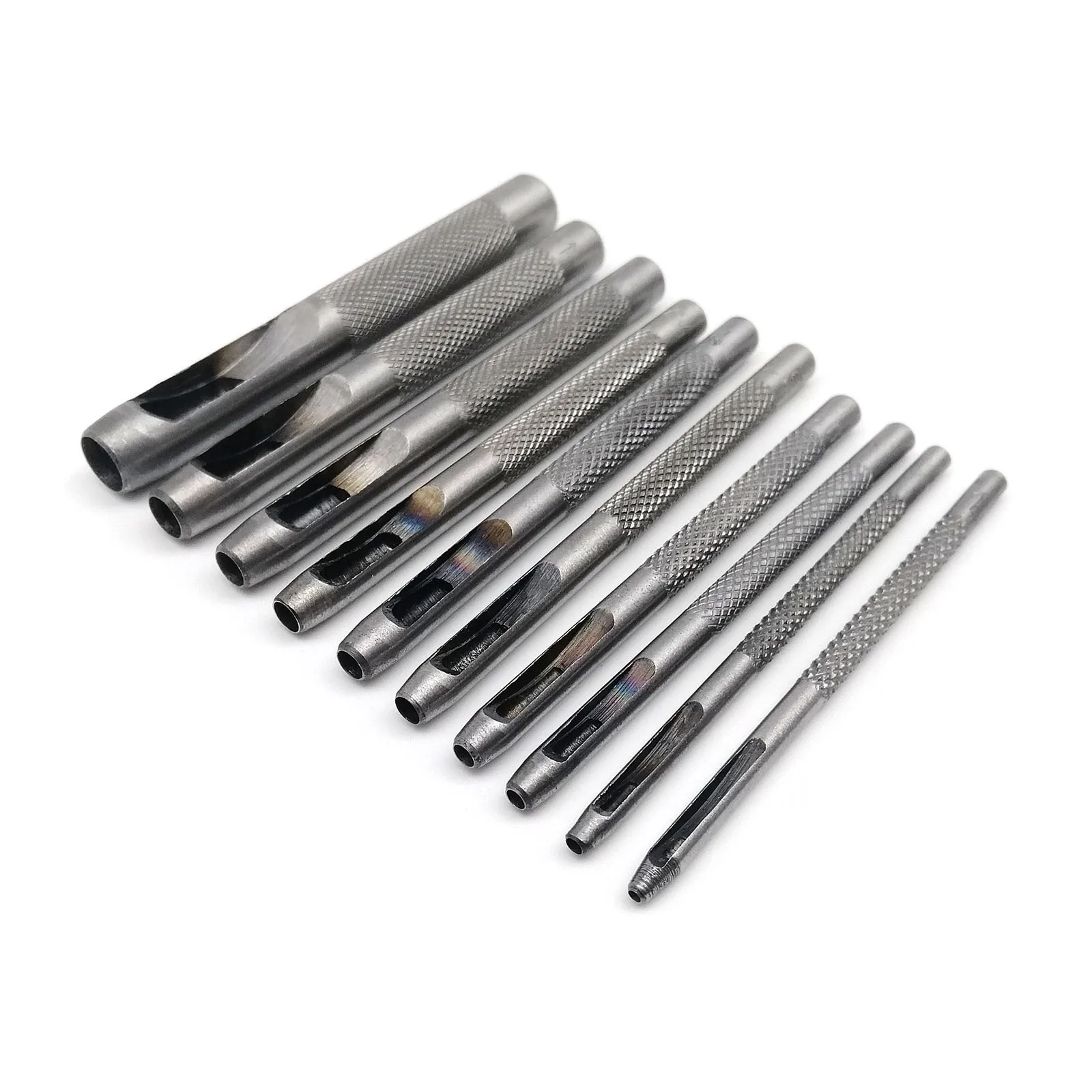 HZYUEGOU Hochwertige 45 # Stahl-Rundlochstanzer 1mm-15mm, Hohlstanzer für Dichtungen, Gummi, Leder, Gürtel, Taschen, Kleidung – Detail 2