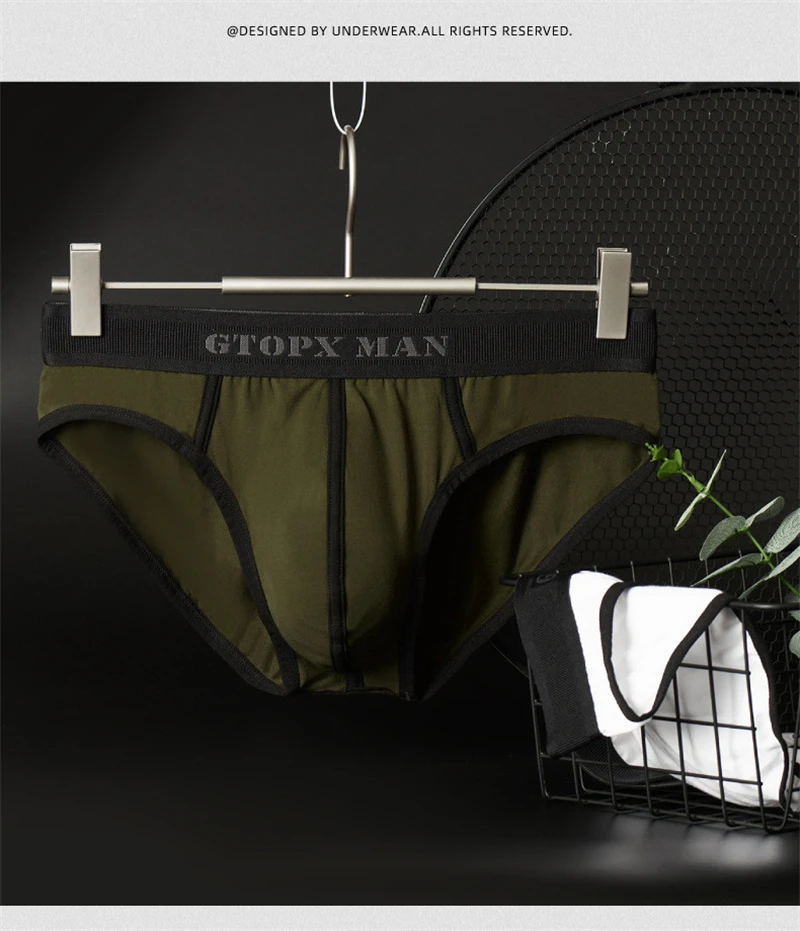 Ropa interior sexi para hombre Contton Men\'s underwear cuecas mascuulinas Large pouch U raised men boxers & briefs GTOPX MAN