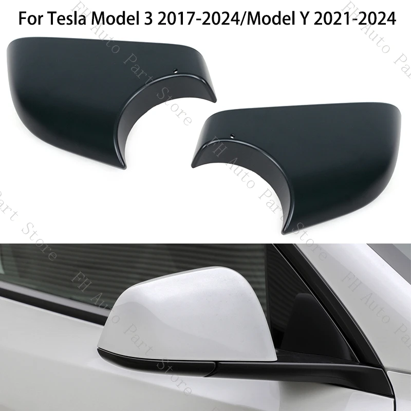 For Tesla Model 3/Y 2017 2018 2019-2024 Exterior Rearview Wing Door Side Mirror Lower Bottom Cover Lid Cap Shell 8202102 8202202