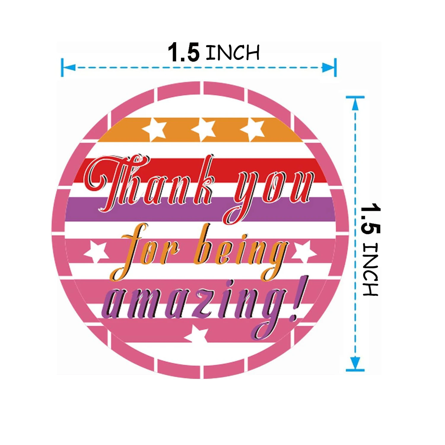 2 Inch You are Awesome Stickers Kudos Appreciation Stickers You Rock You are Amazing Thank You for Making a Difference Label