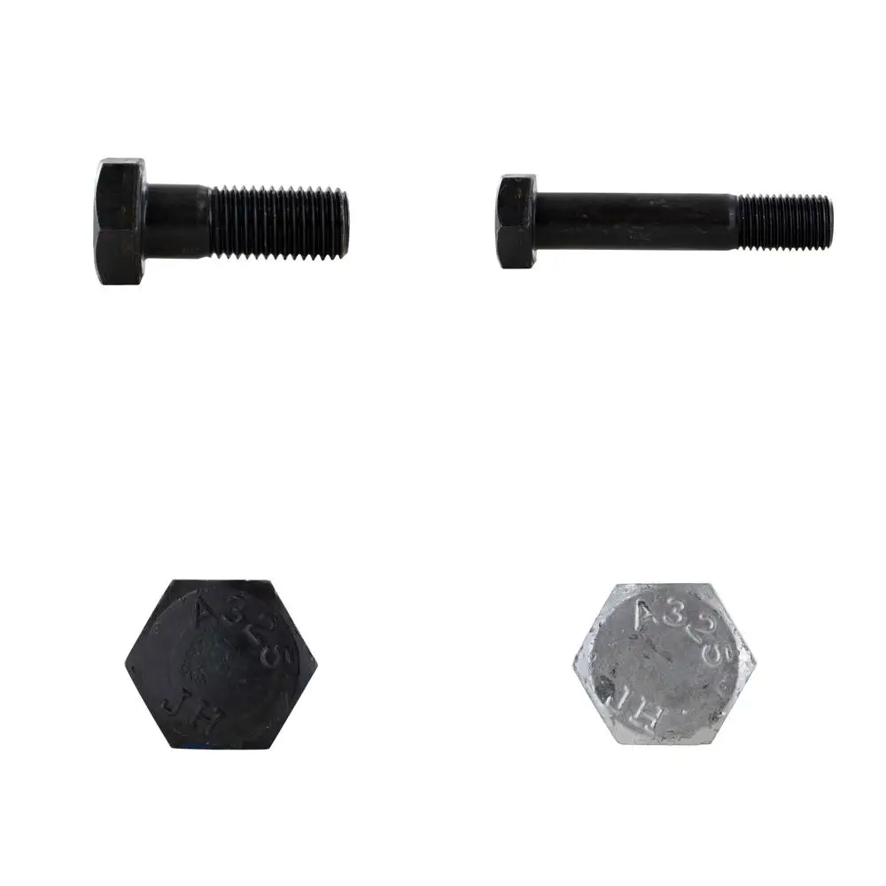 

Тяжелые шестигранные структурные болты 1-8 x 2-3/4 Тип 1, упаковка из 10 шт., однотонная отделка, высокопрочные крепежные детали для строительства