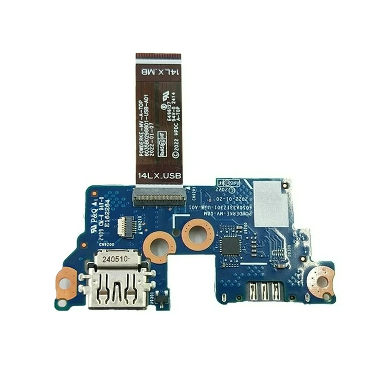 USB & SD Card Reader Small Board PN: 6050A3317301, Compatible with for HP EliteBook X360 1040 G9