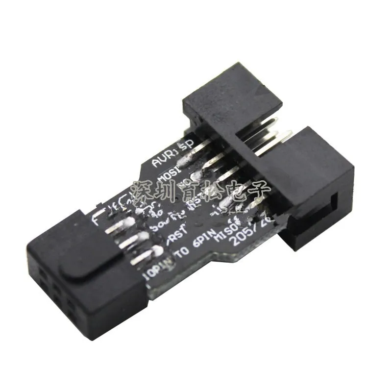 AVRISP/USBasp/STK500 10PIN ke 6PIN Adaptor Standar 10P hingga 6P