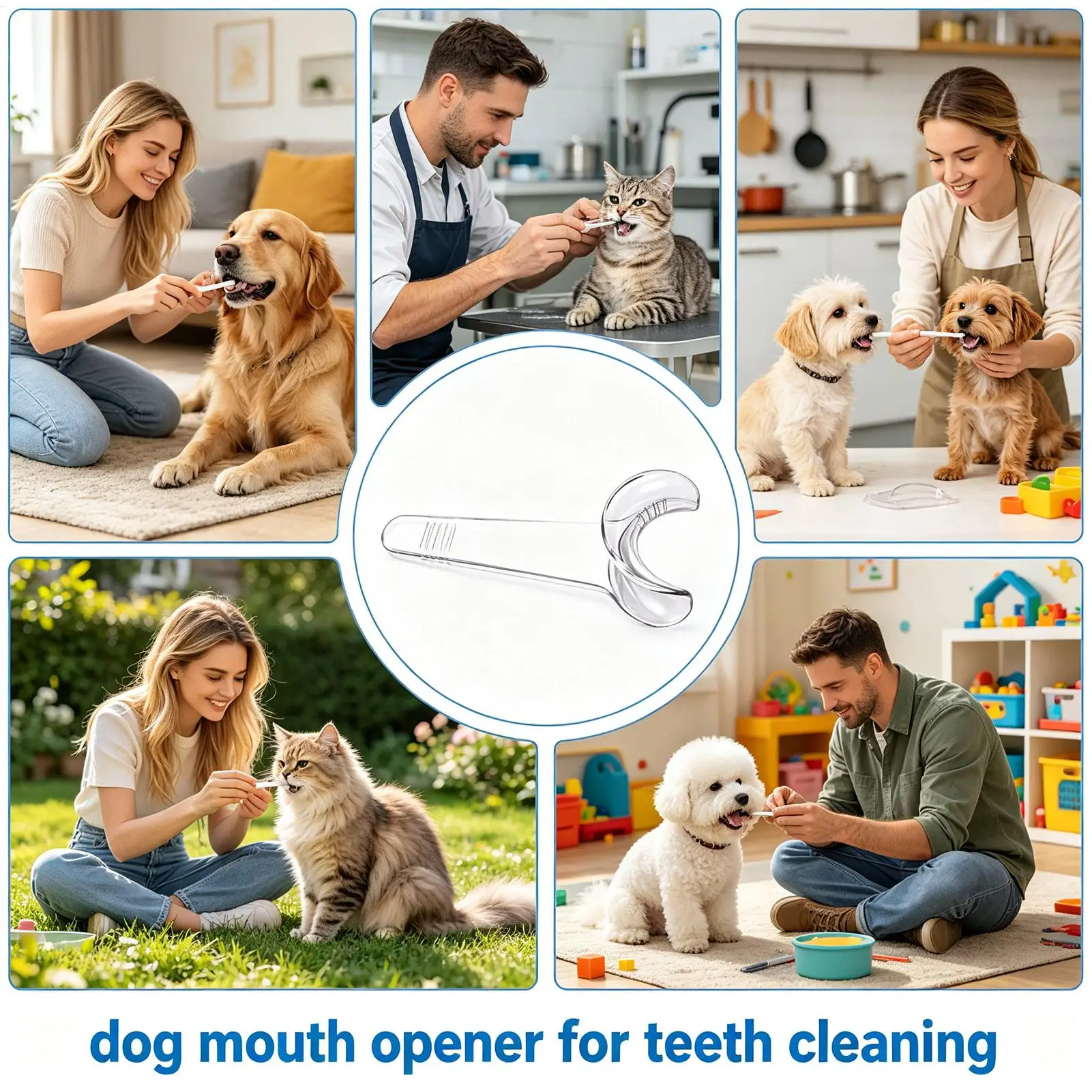 5PCS Dog Dental Mouth Opener, Pet Teeth Cleaning Mouth Retractor for Dogs and Cats, Pet Teeth Cleaning Tools