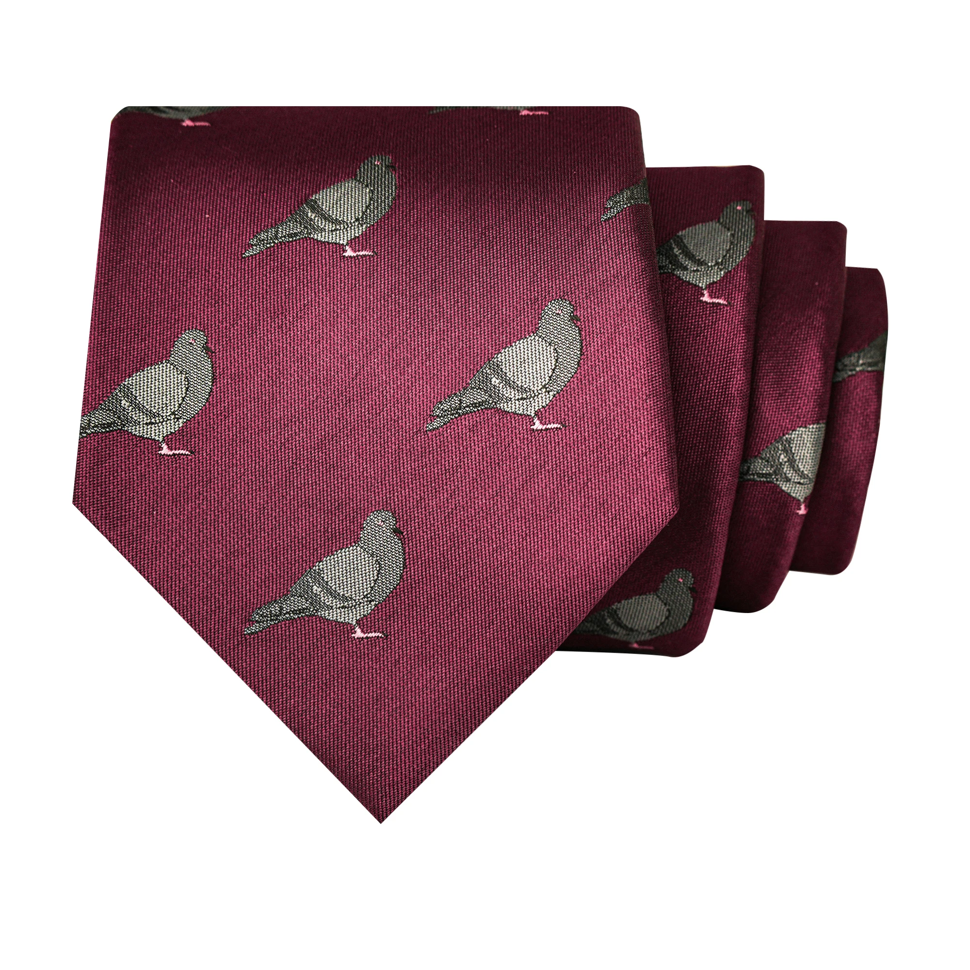 

Men's 8-cm solid-color jacquard tie with small floral and animal patterns pigeon Makes a great gift and is per Gift tie