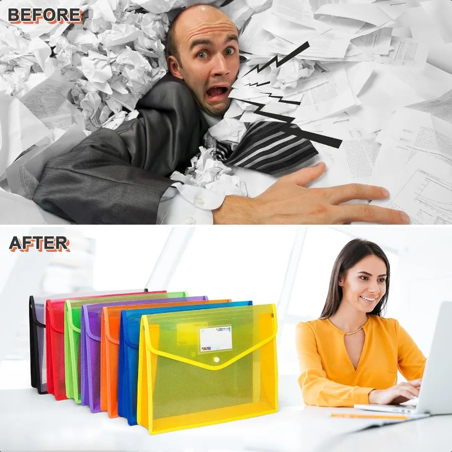 مجلدات الملفات البلاستيكية المقاومة للماء، منظم الملفات الشفاف القابل للتوسيع، محفظة ملفات A4B4 ذات سعة كبيرة للمكتب
