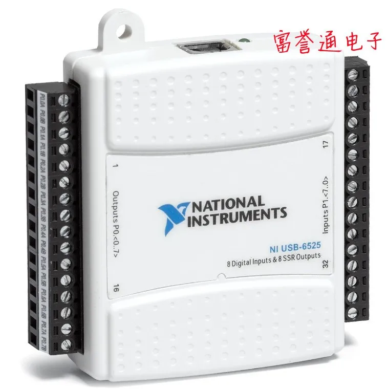 US NI USB-6525 Solid State Relay 8 DI Counter, Inter-Channel Isolation 779640-01