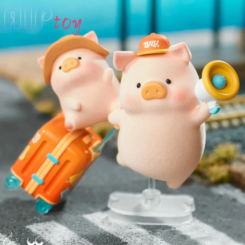 LuLu The Piggy Travel Series Blind Box Kawaii Dolls Cute Anime Figure Mystery Box Toys Desktop Ornaments Gift Collection