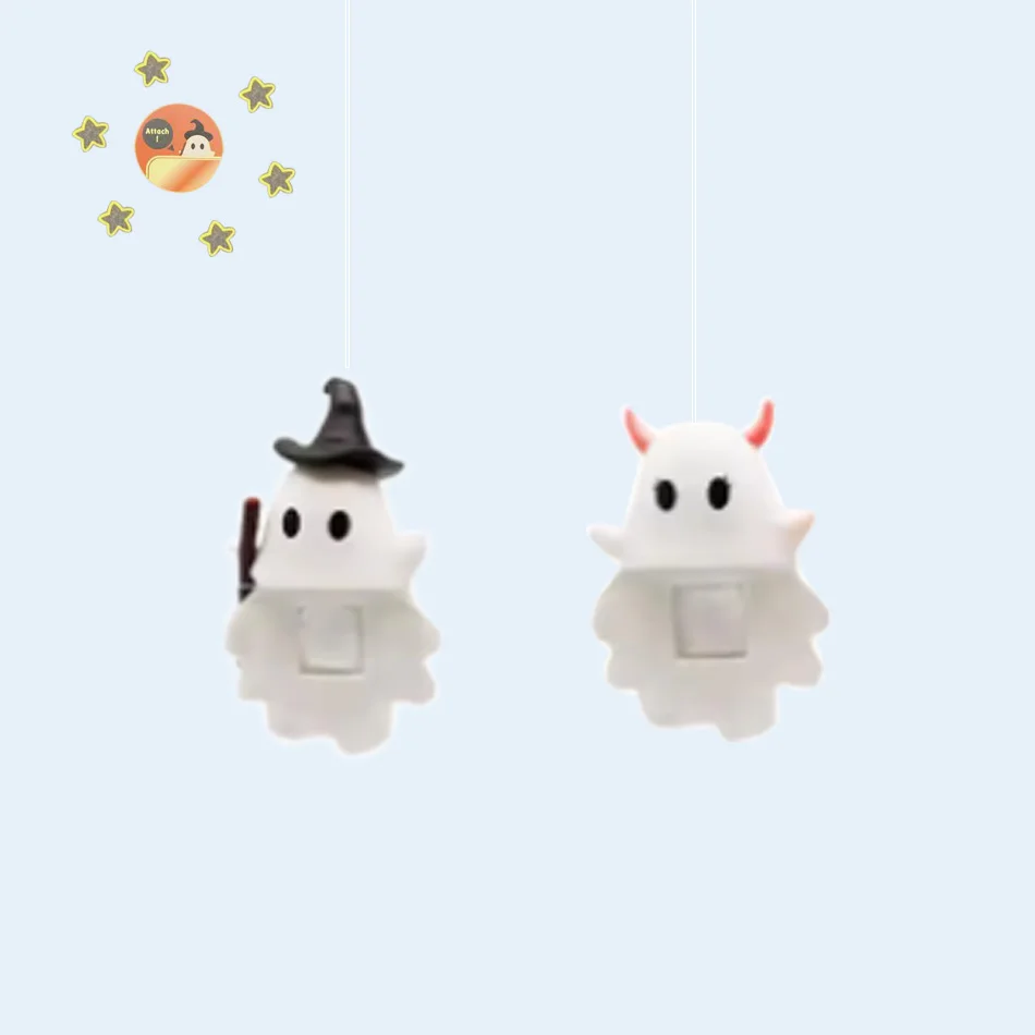Boîte aveugle Ghostees d'halloween, figurine d'action, jouets mystère, cadeau Surprise pour enfant, poupées pendentif mignonnes faites à la main