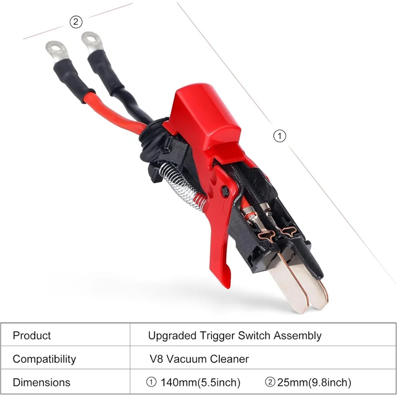 A55X-Trigger Switch Assembly For Dyson V8 SV10 Vacuum Cleaner 967812-01 Replacement Parts Power Button