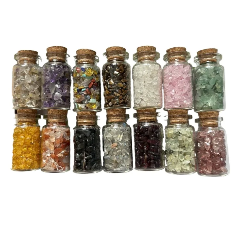 

Crystal Raw Stone Gravel for Wish Bottles handmade DIY healing feng shui Witch Jar Pendulum Decor fish tank garden decor
