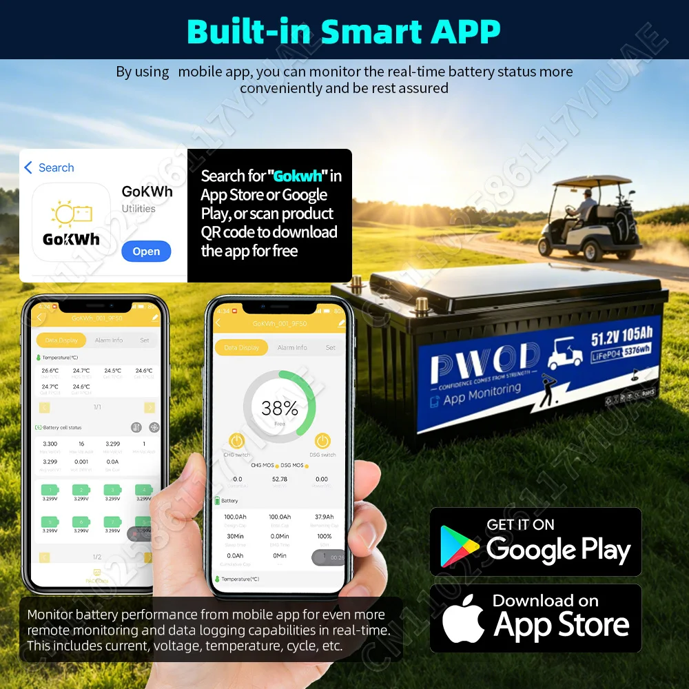 48V 105ah 리튬인산철 배터리 팩 3A 액티브 밸 - Smart Home Energy App 리뷰 및 가격