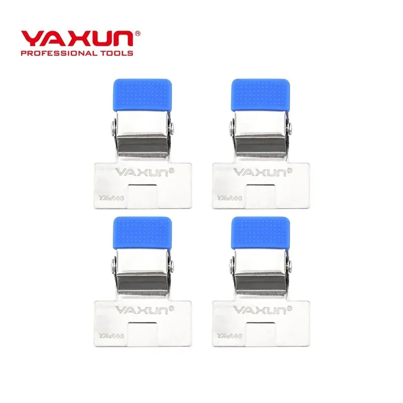 YX-A40 Phone PCB Soldering Clamp YAXUN Stainless Steel Holder with Silicone Pad for Maintenance Work image 5