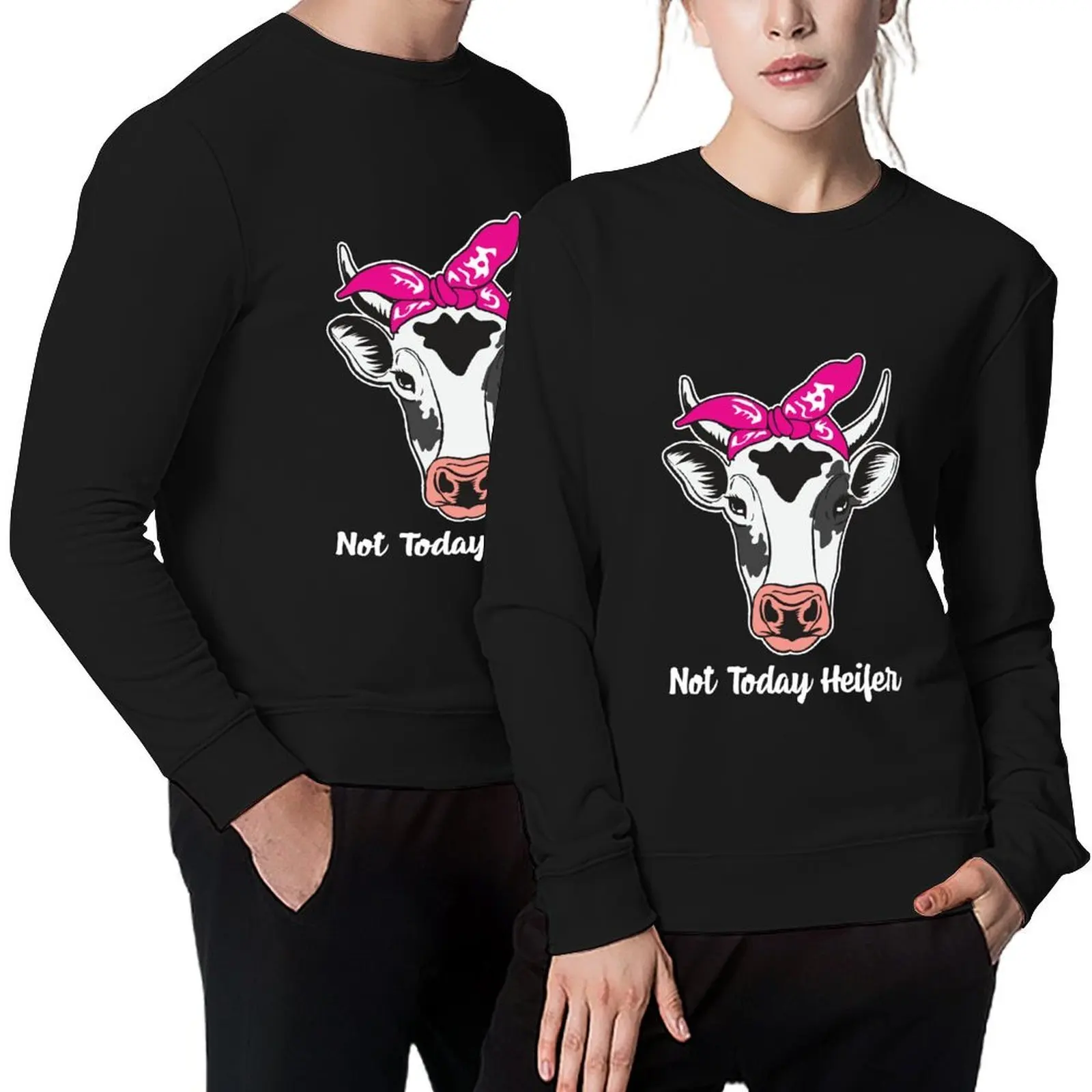 

Not Today Heifer Farmer Cow Breeders Print Gift Pullover men's sweat-shirt tracksuit men anime clothes anime sweatshirt