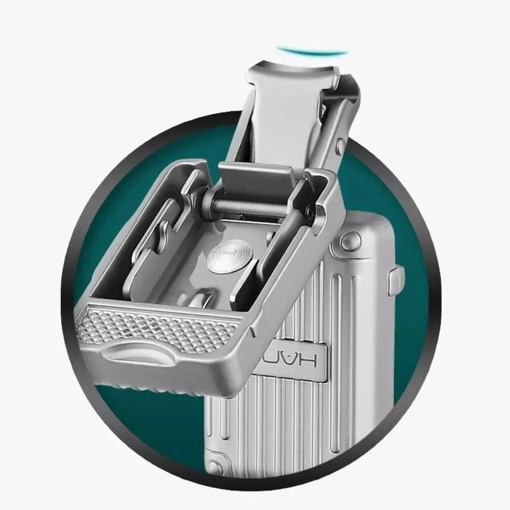 New Stainless Steel Fingernail Clipper Metal Foldable Mini Nail Clipper Trim Nails Creative Luggage Compartment Keychain