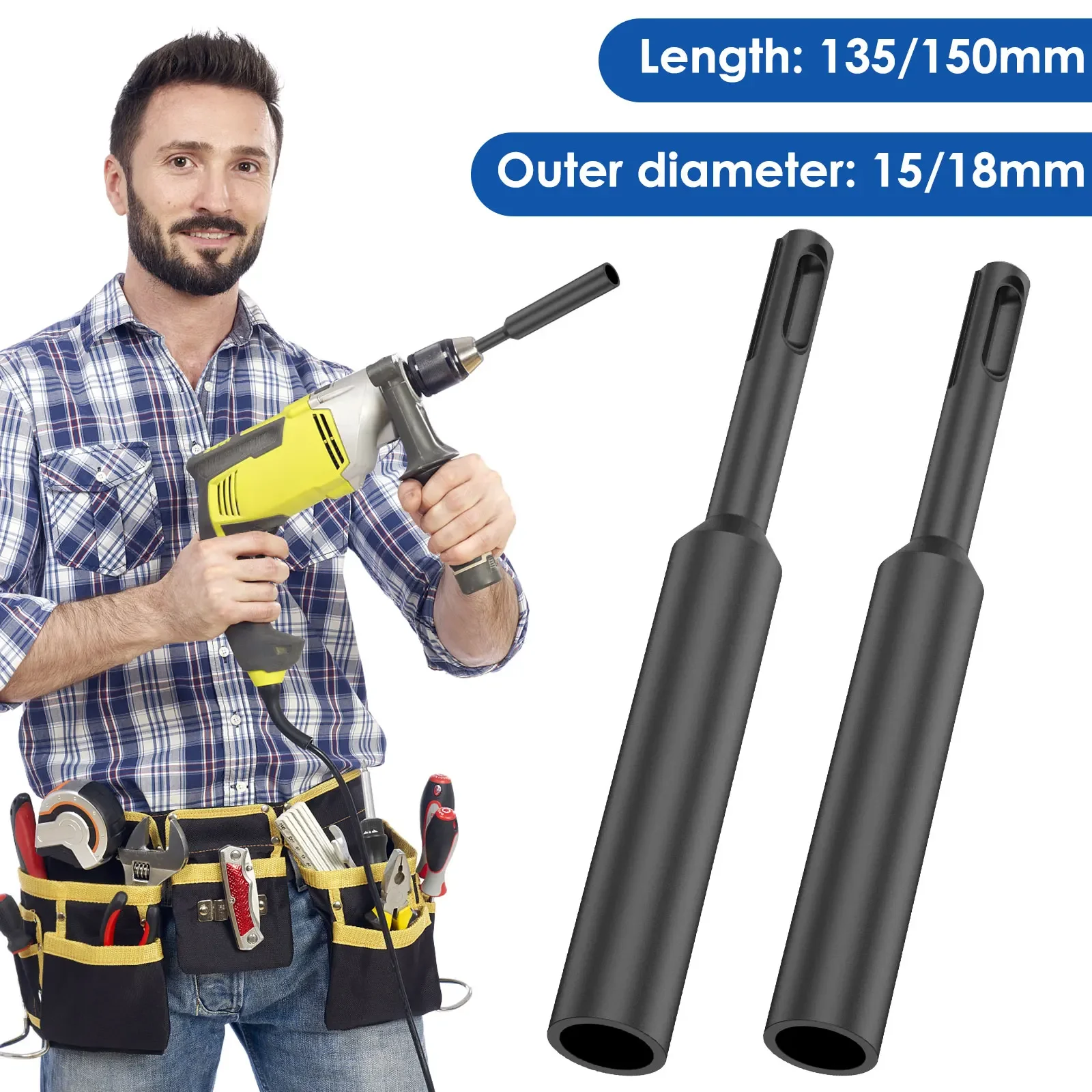 

Черный 18 мм хромованадиевая сталь SDS молоток с круглой ручкой профессиональный отвертка заземляющего стержня прочный приводной стержень из закаленной заземления