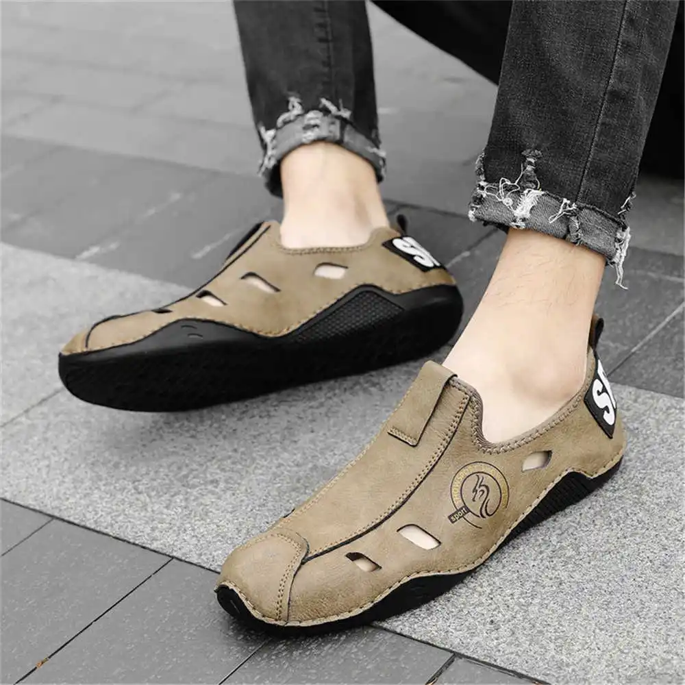 Non-slip Sole Cow Leather Boots Men High Ankle Shoes For Men Fashion Shoes Man Sneakers Sport Drop Shipping Vzuttya