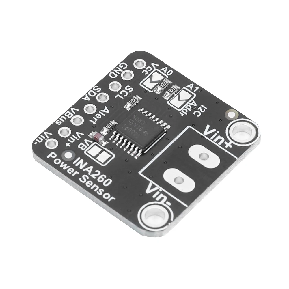 

INA260 Модуль датчика высокого/низкого напряжения Высокоточный датчик мощности тока высокого или низкого бокового напряжения Интерфейс I2C Низкая мощность