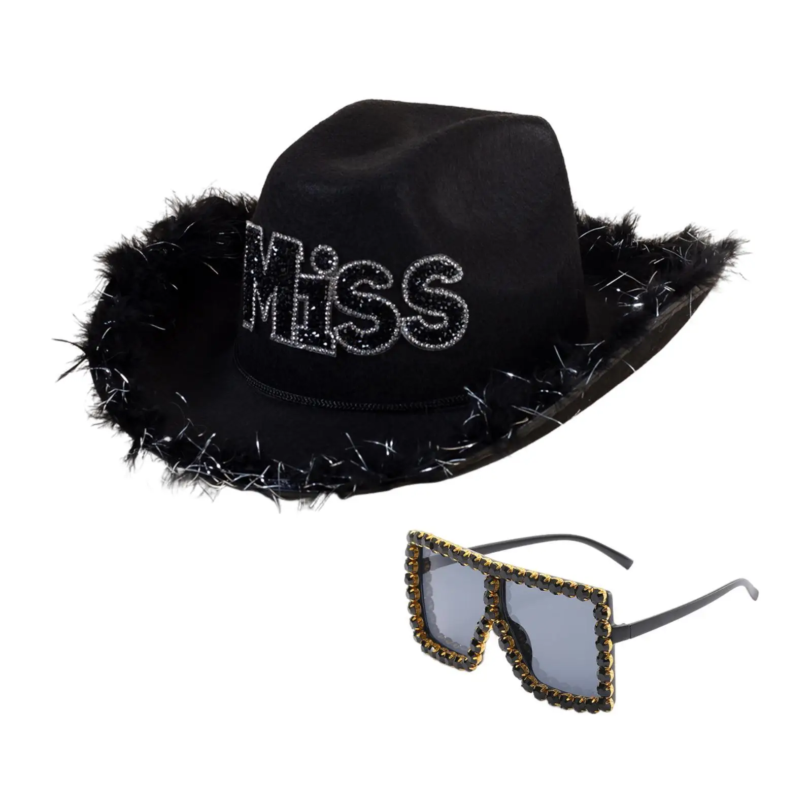 Western Cowboy Hat Comfortable Fancy Dress Stage Performance Photo Props Versatile Party Favor Wide Brim Costume Accessories