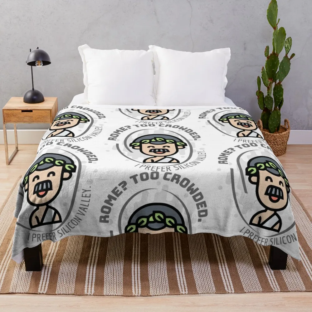 FROM COlosseum TO CODING: A Modern Emperor's Choice Throw Blanket Baby Soft Big Plush Blankets