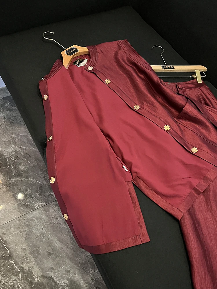 Ele Set a due pezzi da donna Autunno Inverno Faionable Pantaloni a gamba larga Gilet Abbigliamento da donna versatile di lusso U7
