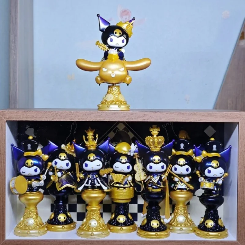 14cm New Trendy Play Kuromi Chess Series Handheld Blind Box Trendy Toy Desktop Ornament Kawaii Children Gift Collect Souvenirs