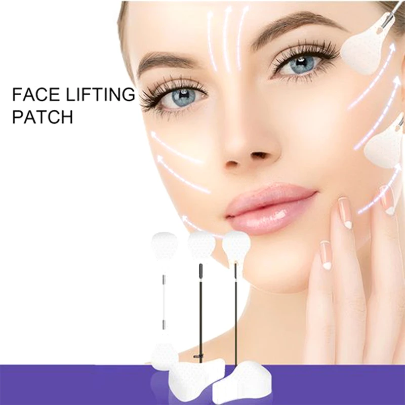 20/40/60/80Pcs Instant Invisible Face Stickers Neck Eye Double Chin Lift V Shape Tapes Makeup Facelifting Patch Adhesives