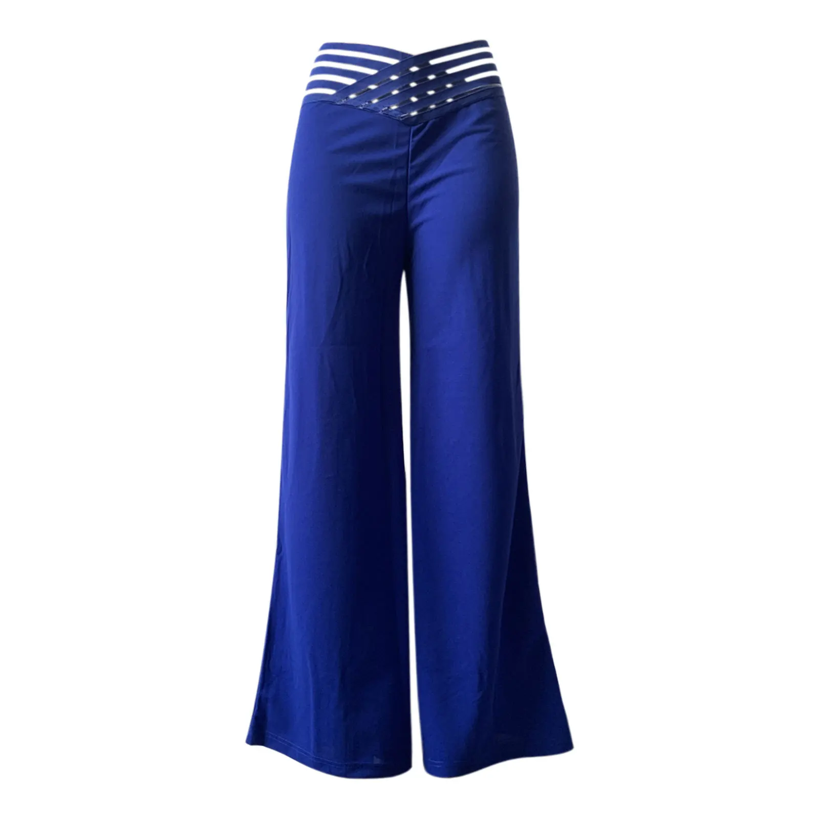 Summer Women\'s Flared Pants High Waist Casual Slimming Wide Leg Pants Elegant Office Solid Long Trousers 2023 Female Clothing