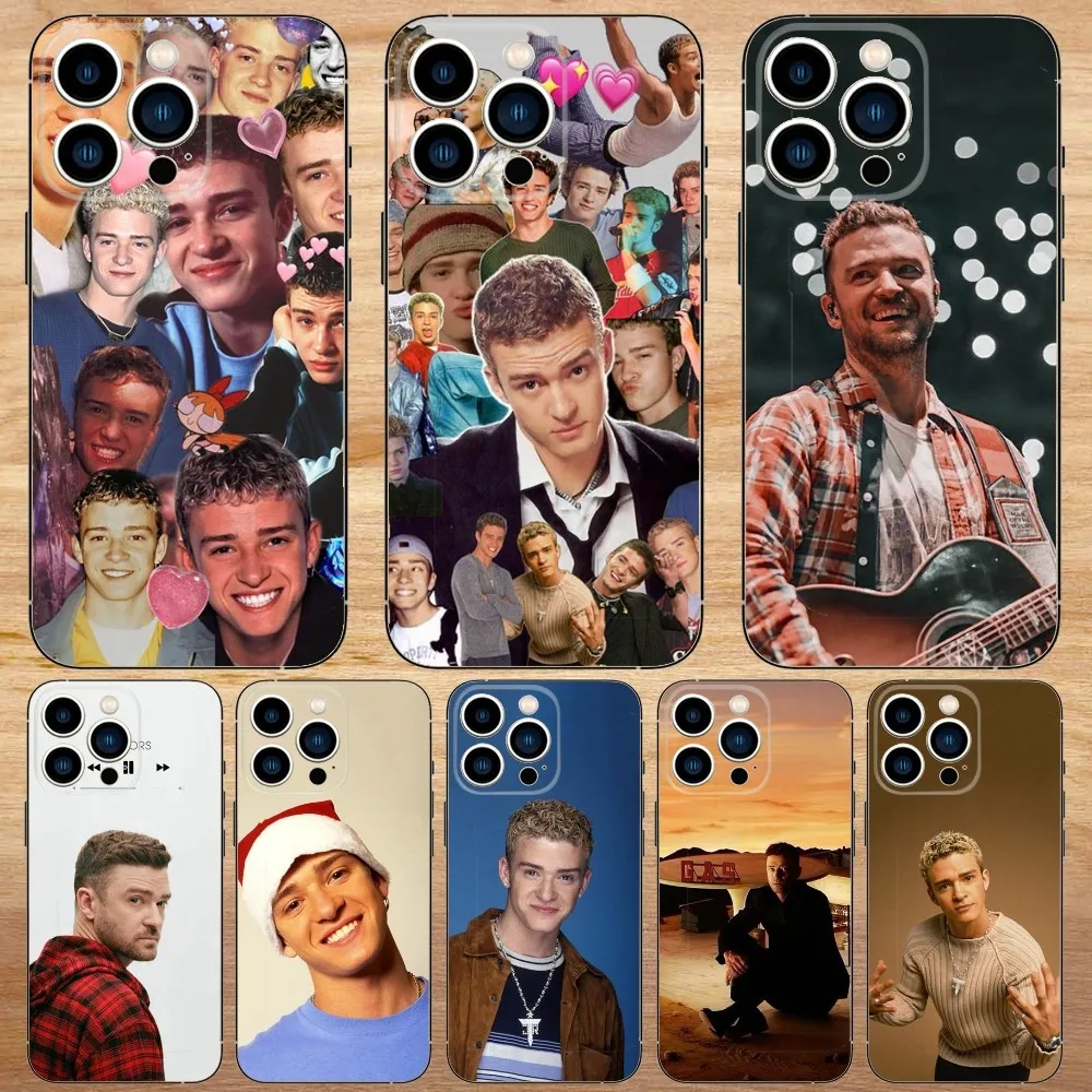 

Singer Justin T-Timberlake Phone Case For iPhone 16,15,14,13,12,11,Pro,Max,Plus,Mini,X,XS,XR,8,7,6,S,Plus,SE Soft Black Case