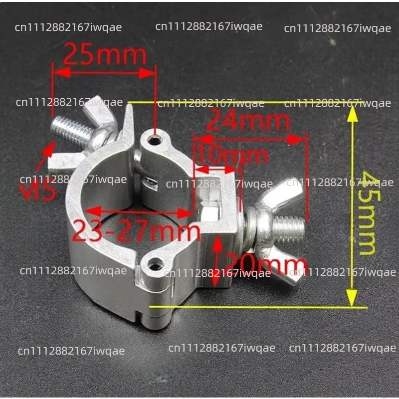 Aluminum Alloy Round Tube Cross Fastener Clamp - Universal Scaffolding Rotating Double Tube Fixed Buckle