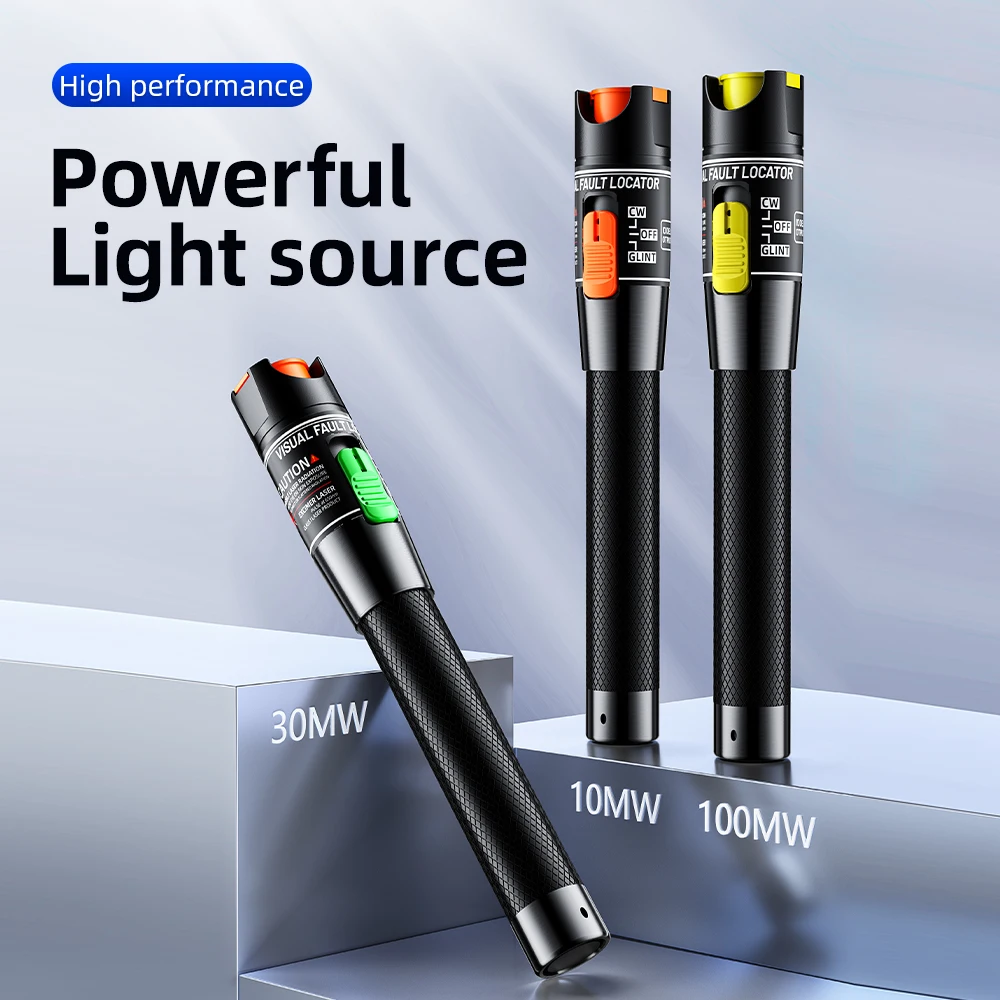 Visual Fault Locator 60MW/50MW30MW/20MW/10MW/5MW Fiber Optic Cable Tester 10-60Km Range VFL FC/SC/ST Optic