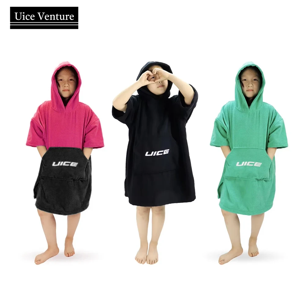 

Children Poncho Surf Changing Towel Quick-Dry Hooded Robe Microfiber For Beach Blanket Bath Towel Swim Towel Beach Poncho