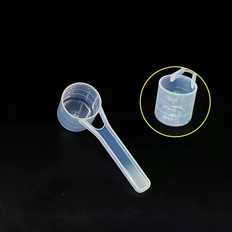 2-10pc 15-120ml Plastic Measuring Coffee Scoop With Scale Baking Utensil Milk Powder Laboratory Liquid Spoon Kitchen Accessories