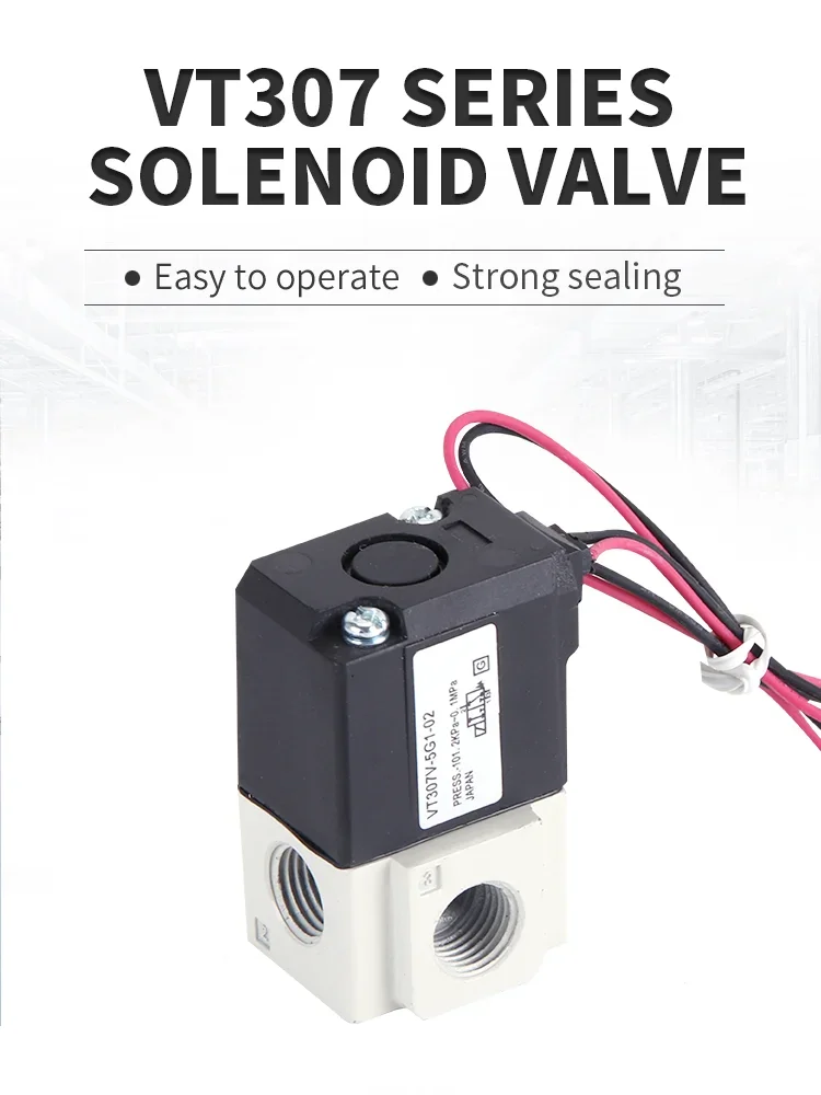 Elettrovalvola Two Three-way Vacuum Valve Pneumatic Direct-acting Solenoid Valve High Frequency VT307-3G/4G/5G/6G/4G1/5G1-01/02 Electromagnetic Pneumatica — dettaglio 3
