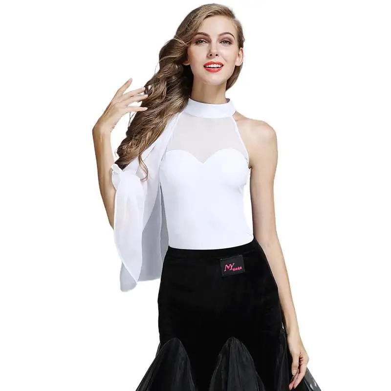 

New Coming High Quality Women Girls Sexy Sleeveless Ballroom Latin Dance Top